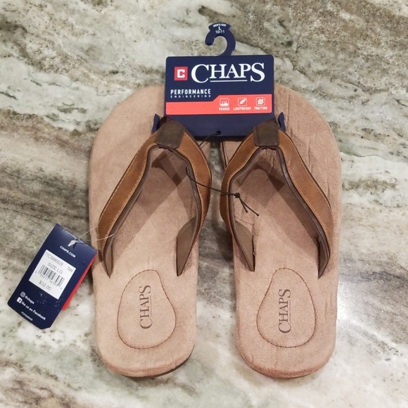 Chaps Other - Chaps flip flop sandals, brown and tan